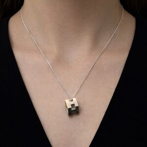 Hermès Cage d’H Pendant Necklace